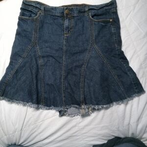 Old Navy Dark Blue Midi Skirt Special Edition